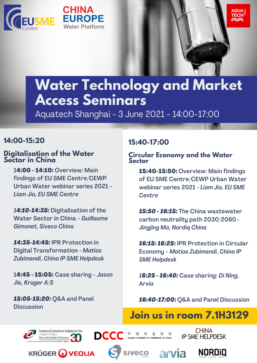 Seminar at Aquatech China on 3-Jun