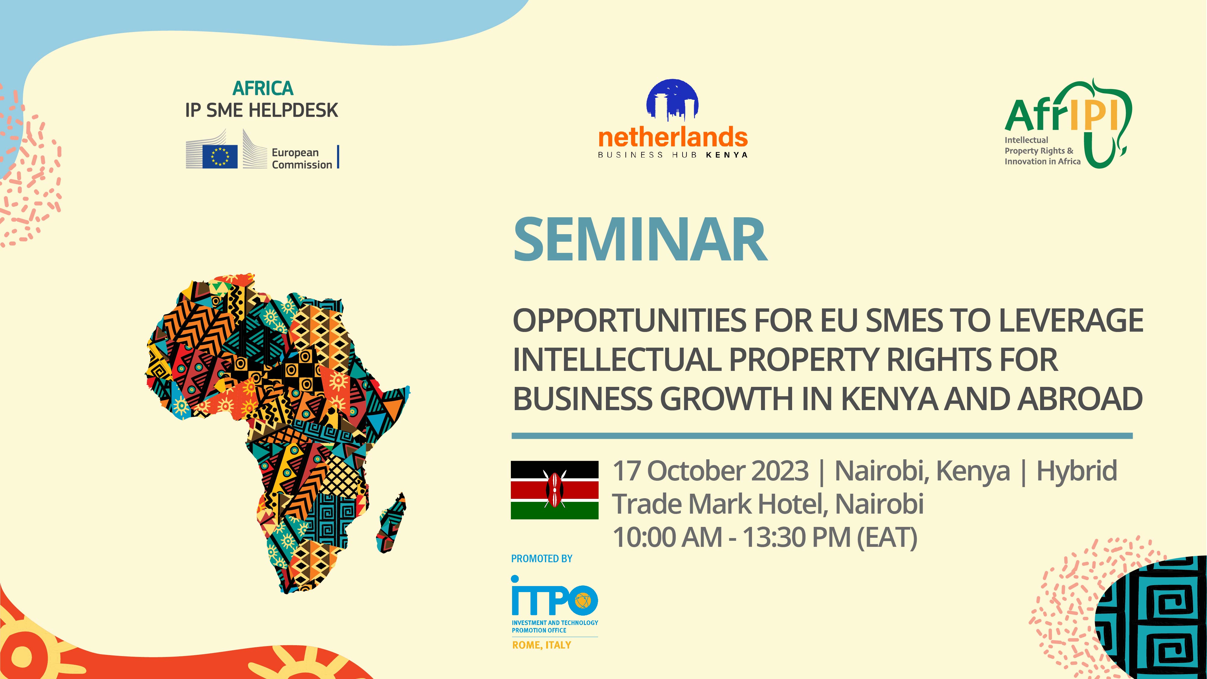 Seminar on opportunities for EU SMEs to leverage intellectual property rights for business growth in Kenya and abroad