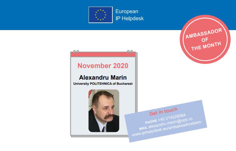 Alexandru Marin, Ambassador of the Month