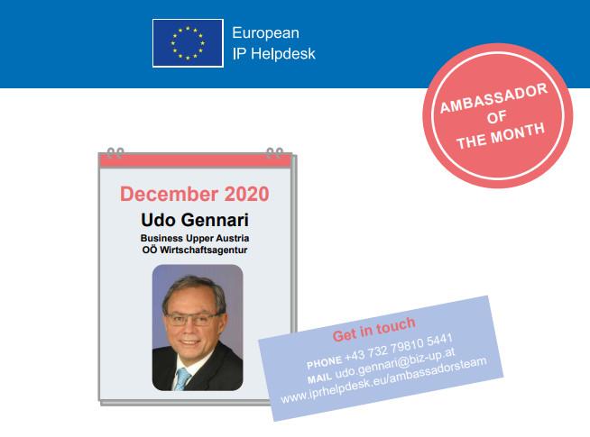 Udo Gennari, Ambassador of the Month