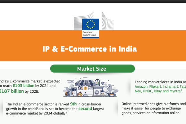 Infographic on IP and E-Commerce in India